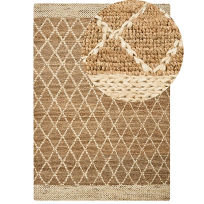 Rug ZORAVA Beige 160 x 230 cm Jute