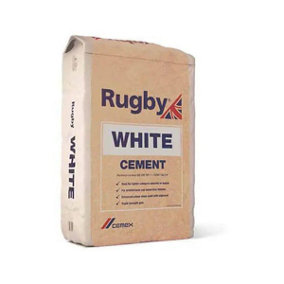 Rugby White Cement 25kg Bag  Architectural and Decorative Cement