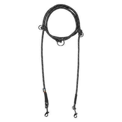 Rukka Dog Pets Rope Multi Lead Black Large
