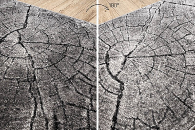 Runner SILVER Tronko Tree wood grey 120cm 120x340 cm