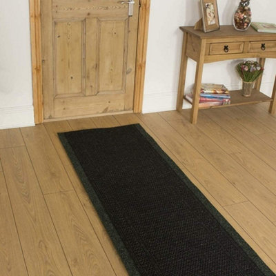 runrug Carpet Runner - Non-Slip Hallway Runner - 480cm x 80cm - Aztec, Green