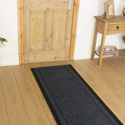 runrug Carpet Runner - Non-Slip Hallway Runner - 510cm x 66cm - Inca, Blue