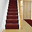runrug Stair Carpet Runner - Non-Slip - 480cm x 80cm - Inca, Red