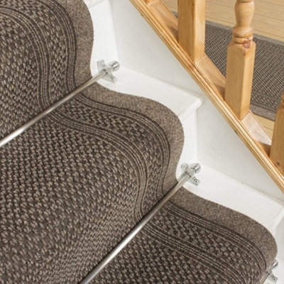 runrug Stair Carpet Runner - Non-Slip - 600cm x 66cm - Aztec, Light Brown