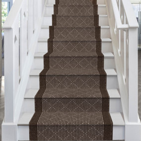 runrug Stair Carpet Runner - Non-Slip - 630cm x 66cm - Boulevard, Brown