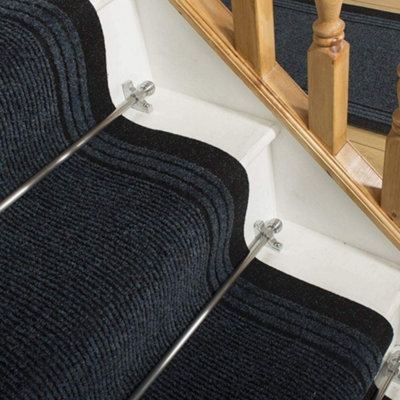 runrug Stair Carpet Runner - Non-Slip - 720cm x 66cm - Inca, Blue