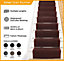 runrug Stair Carpet Runner - Non-Slip - 780cm x 66cm - Aztec, Light Brown