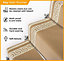 runrug Stair Carpet Runner - Stain Resistant - 600cm x 60cm - Key, Beige