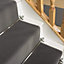 runrug Stair Carpet Runner - Stain Resistant - 660cm x 60cm - Plain, Light Grey