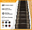 runrug Stair Carpet Runner - Stain Resistant - 900cm x 60cm - Tribal, Brown