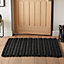 Runswick Charcoal Braided Polypropelyne Outdoor Doormat 100 x 55cm