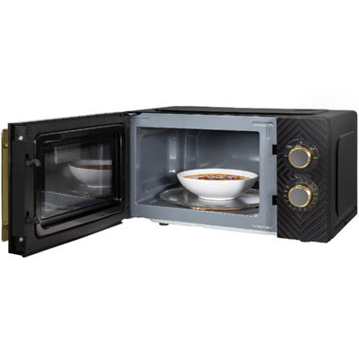 Russell Hobbs 17L, Manual Groove Microwave in Black - RHMM723B