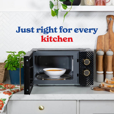 Russell Hobbs 17L, Manual Groove Microwave in Black - RHMM723B
