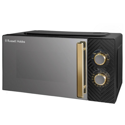 Russell Hobbs 17L, Manual Groove Microwave in Black - RHMM723B