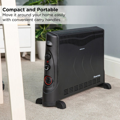Russell Hobbs 2000W Convector Heater with Timer Black RHCVH4002B