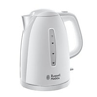Russell Hobbs 21270 Textures Plastic Cordless White Kettle 1.7 Litre 3000W