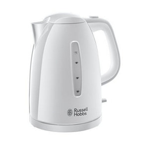 Russell Hobbs 21270 Textures Plastic Cordless White Kettle 1.7 Litre 3000W