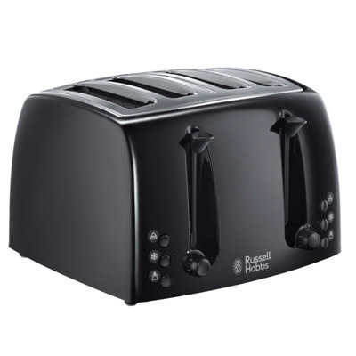 Russell Hobbs 21651 Textures 4-Slice Toaster, Black