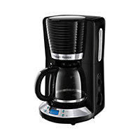 Russell Hobbs 24391 Inspire Filter Coffee Machine, 1100 W, 1.25 Litre Carafe - Black/Chrome