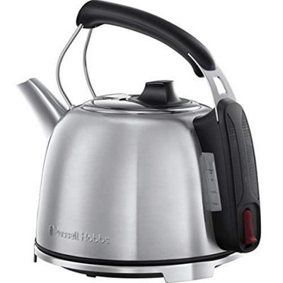 Russell Hobbs Automatic Stainless Steel Electric Kettle Dome1515 1500 Watt  - 1.5 Litre with 2 Year Manufacturer Warranty, 1.5 Liter, 1500 Watt