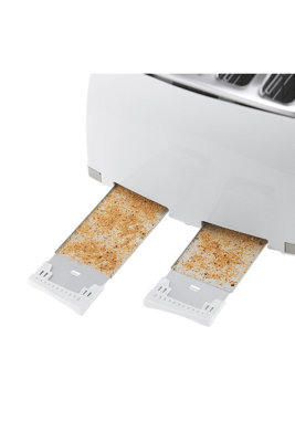 Russell Hobbs Honeycomb 4 Slice White Plastic Toaster - 26070