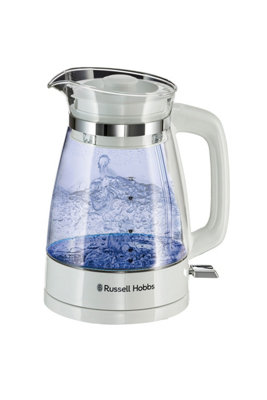 electric kettle, glass & white - Whisk