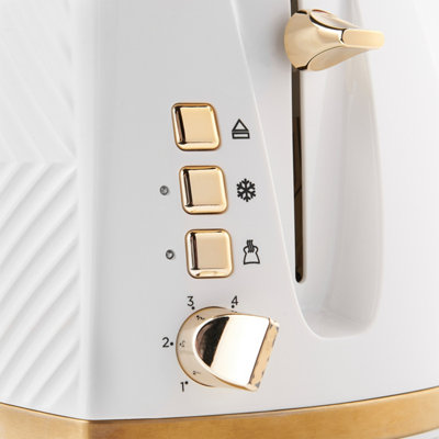 Russell Hobbs 26391 Groove 2 Slice Toaster White