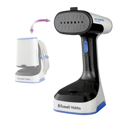 Russell Hobbs 26740 Garment Steamer, 1500 W, 150ml, Black and White