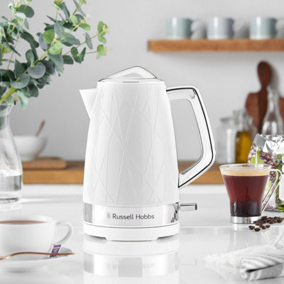 Russell hobbs white outlet kettle