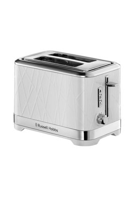 Russell Hobbs 28090 Structure White 2Slice Toaster DIY at B&Q