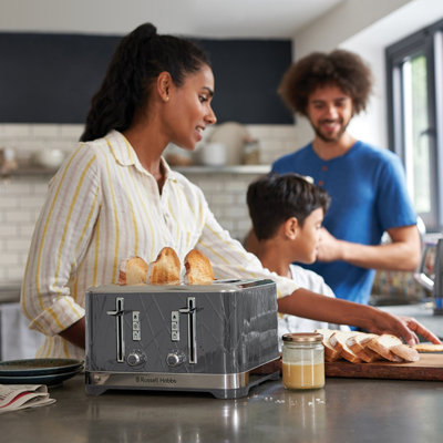 Grey 4 outlet slice toasters