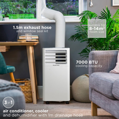 Russell Hobbs Air Conditioner 7000 BTU Dehumidifier & Air Cooler White Portable Unit RHPAC3001 - 4
