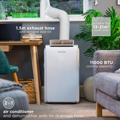 Russell Hobbs Air Conditioner and Dehumidifier 2 in 1 Portable 11000 BTU White RHPAC11001 - 4