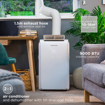 Russell Hobbs Air Conditioner and Dehumidifier 2 in 1 Portable 9000 BTU White RHPAC4002 - 4