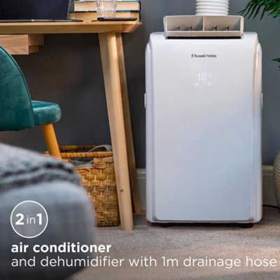 Russell Hobbs Air Conditioner and Dehumidifier 2 in 1 Portable 9000 BTU White RHPAC4002 - 5