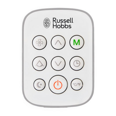 Russell Hobbs Air Conditioner and Dehumidifier 2 in 1 Portable 9000 BTU White RHPAC4002 - 9