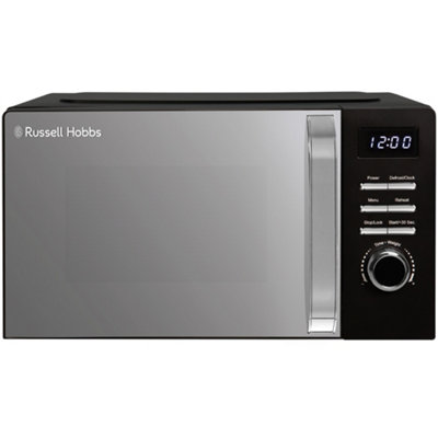 Russell Hobbs Black Microwave 20L Digital Legacy 800W with Defrost Function RHMD818B