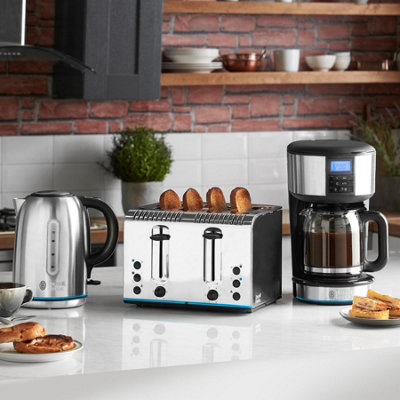 Kaffeemaschine Toaster Wasserkocher Set Beige Gesucht