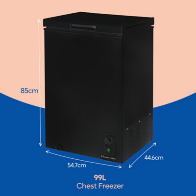 Russell Hobbs Chest Freezer 99L Freestanding Black with Free 5 Year Guarantee RH99CF0E1B - 3