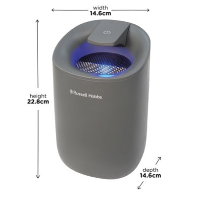 Russell Hobbs Compact Dehumidifier Fresh Air Mini 300ml/day Grey RHDH1061G