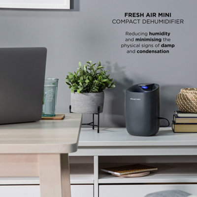 Russell Hobbs Compact Dehumidifier Fresh Air Mini 300ml/day Grey RHDH1061G - 6