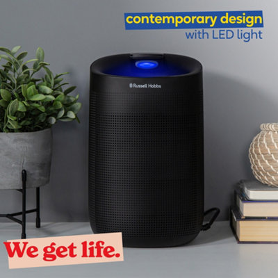 Russell Hobbs Dehumidifier and Air Purifier Fresh Air Pro Compact Ozone Free 750ml/day Black RHDH1101B - 7