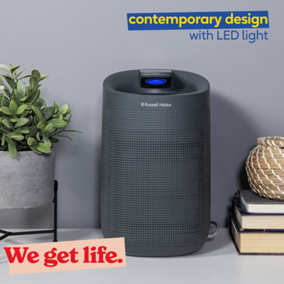 Russell Hobbs Dehumidifier and Air Purifier Fresh Air Pro Compact Ozone Free 750ml/day Grey RHDH1101G - 7