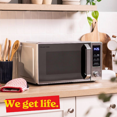 Russell Hobbs Digital Microwave Stainless Steel 23L 800W 8 Auto Cook RHM2372SS