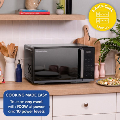 Russell Hobbs Digital Microwave with Touch Control 25L 900W Black RHMT2512B