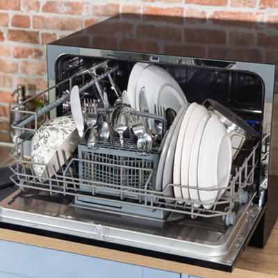 Russell Hobbs Dishwasher Table Top & Compact Black RHTTDW6B - 4