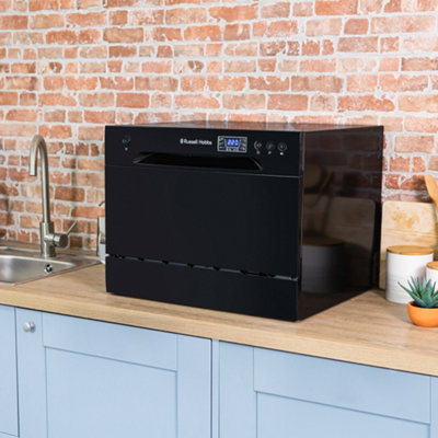 Russell Hobbs Dishwasher Table Top & Compact Black RHTTDW6B - 6