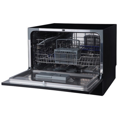Russell Hobbs Dishwasher Table Top & Compact Black RHTTDW6B - 9