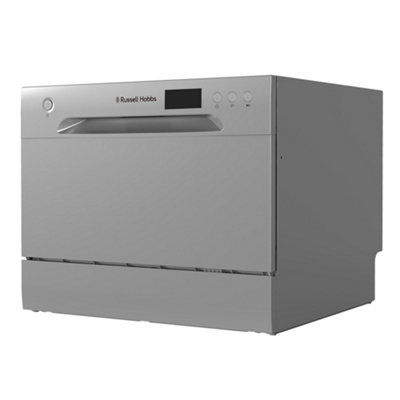 Russell Hobbs Dishwasher Table Top Compact Silver RHTTDW6S