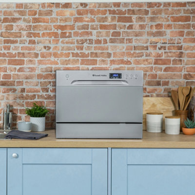 Russell Hobbs Dishwasher Table Top & Compact Silver RHTTDW6S - 6